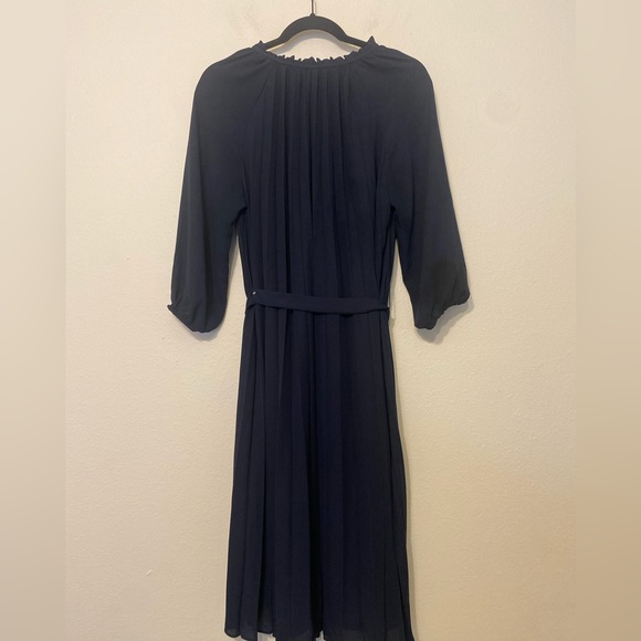 Nanette Lepore Women's Pleated Dress with Tie String Size 8 - Picture 8 of 10